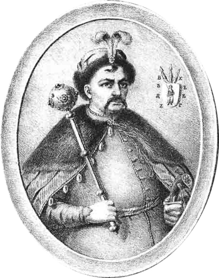 Богдан Хмельницкий (1596-1657). Литография