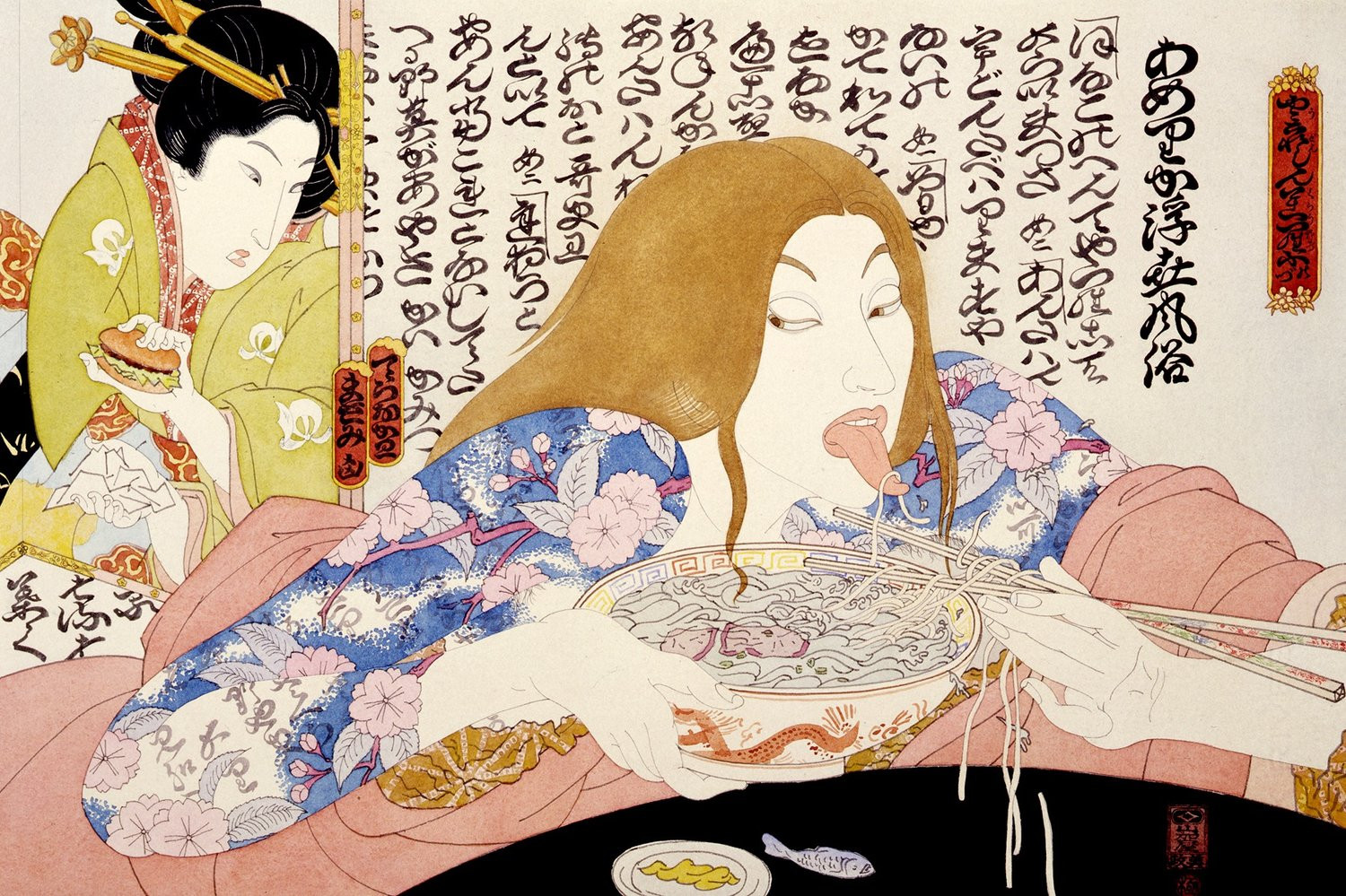Китагава Утамаро (Kitagawa Utamaro) гравюры сюнга