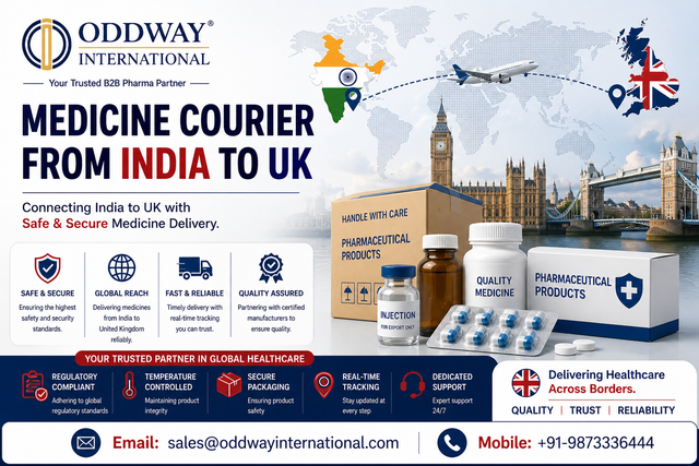 Medicine courier from India to UK | MHRA compliant delivery - Oddway