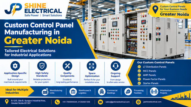 Custom Control Panel Manufacturing in Greater Noida